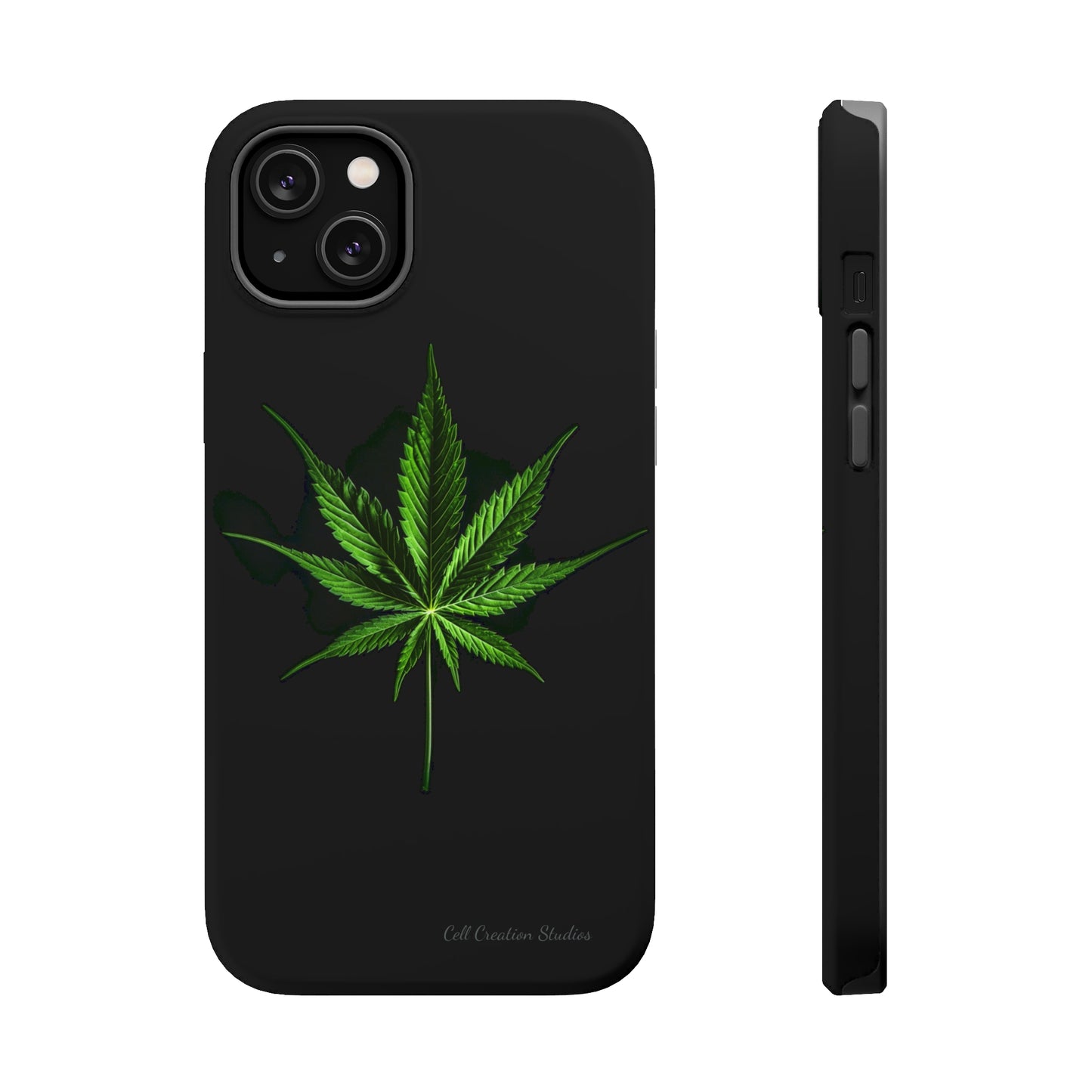 "Cannabis Chic" Marijuana Leaf Phone Case -MagSafe Tough Cases