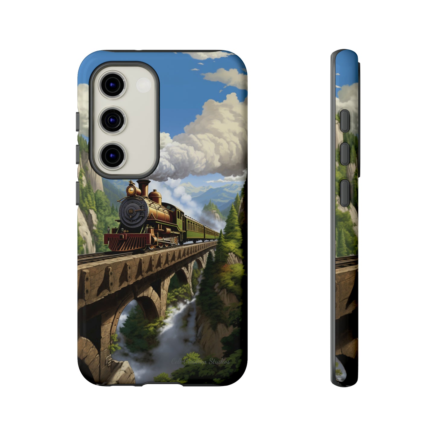 The "Scenic Mountain Train" Phone Case -Tough Cases