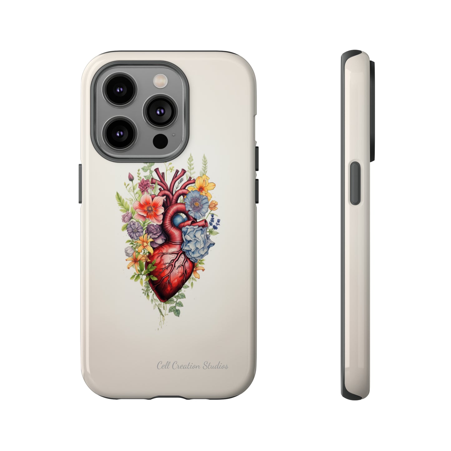 "Blooming Hearts" -Tough iPhone Cases