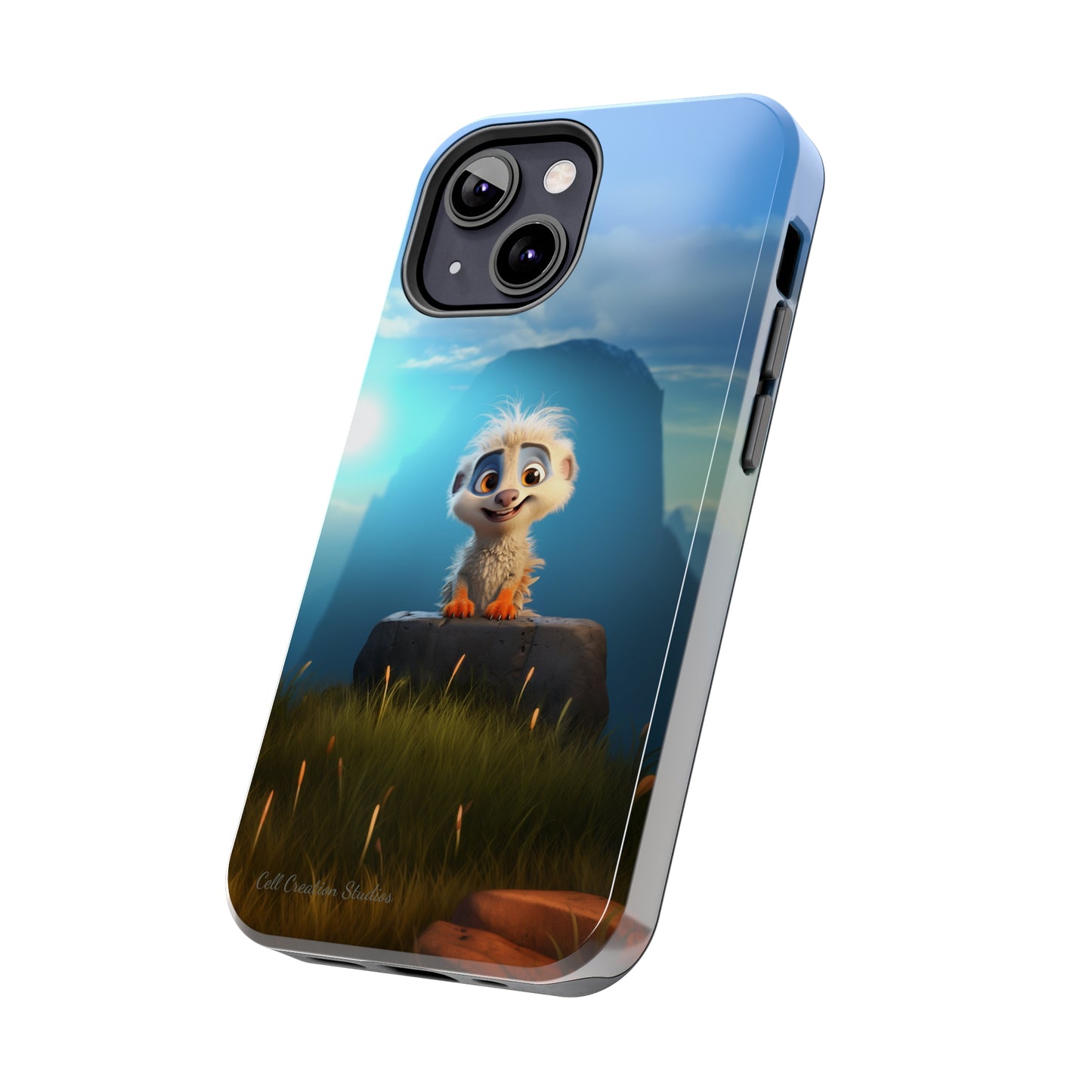 Introducing the "Mountain Explorer Buddy" Cell Phone Case – Embark on Adventures with an Animated Cute Animal -Tough Phone Cases