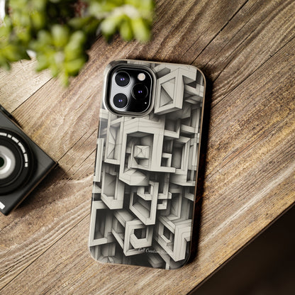 The "Geometric Right Angles" Cell Phone Case -Experience Sleek Simplicity-Tough Phone Cases