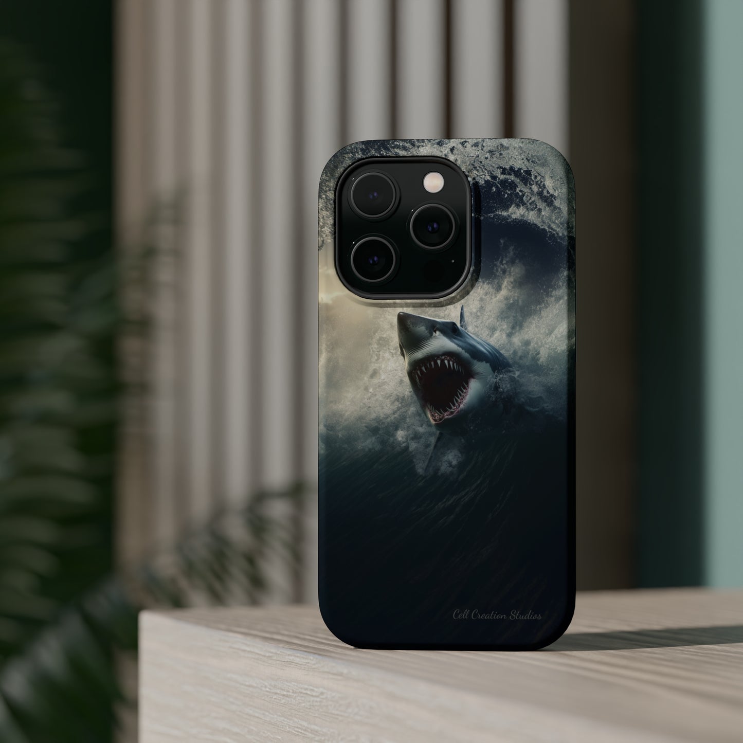 The "Ocean King Great White Shark" Phone Case -MagSafe Tough Cases