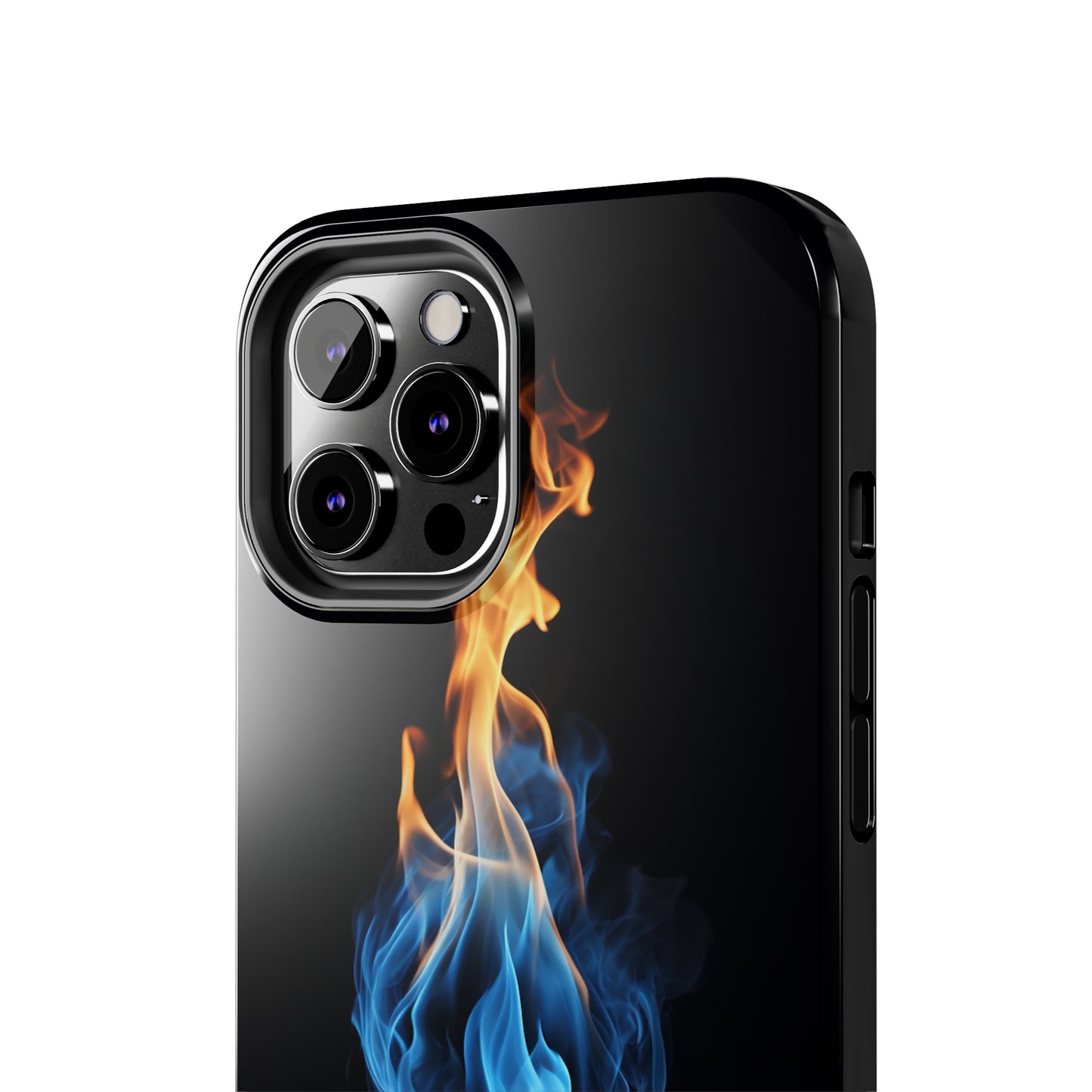 "Elegant Blue and Orange Flame" Phone Case: Ignite Your Style -Tough Phone Cases