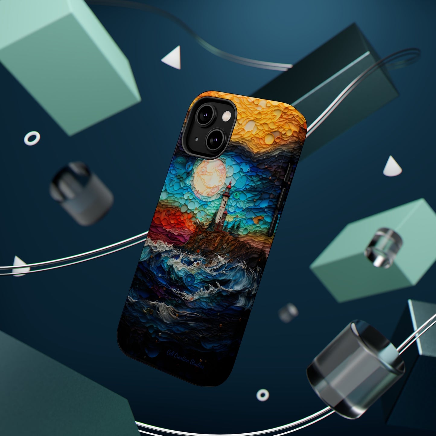 "Coastal Canvas Guardian" -MagSafe Tough iPhone Cases