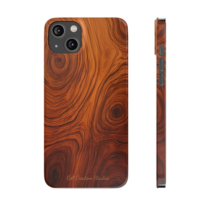 Introducing the "Natural Woodgrain" Cell Phone Case – Embrace Organic Beauty with Wood Pattern Design -Slim Phone Cases