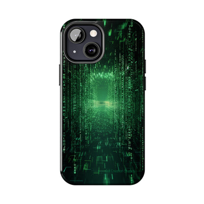 Introducing our "Digital Code Stream" Cell Phone Case – where style meets technology for your device's protection -Tough Phone Cases