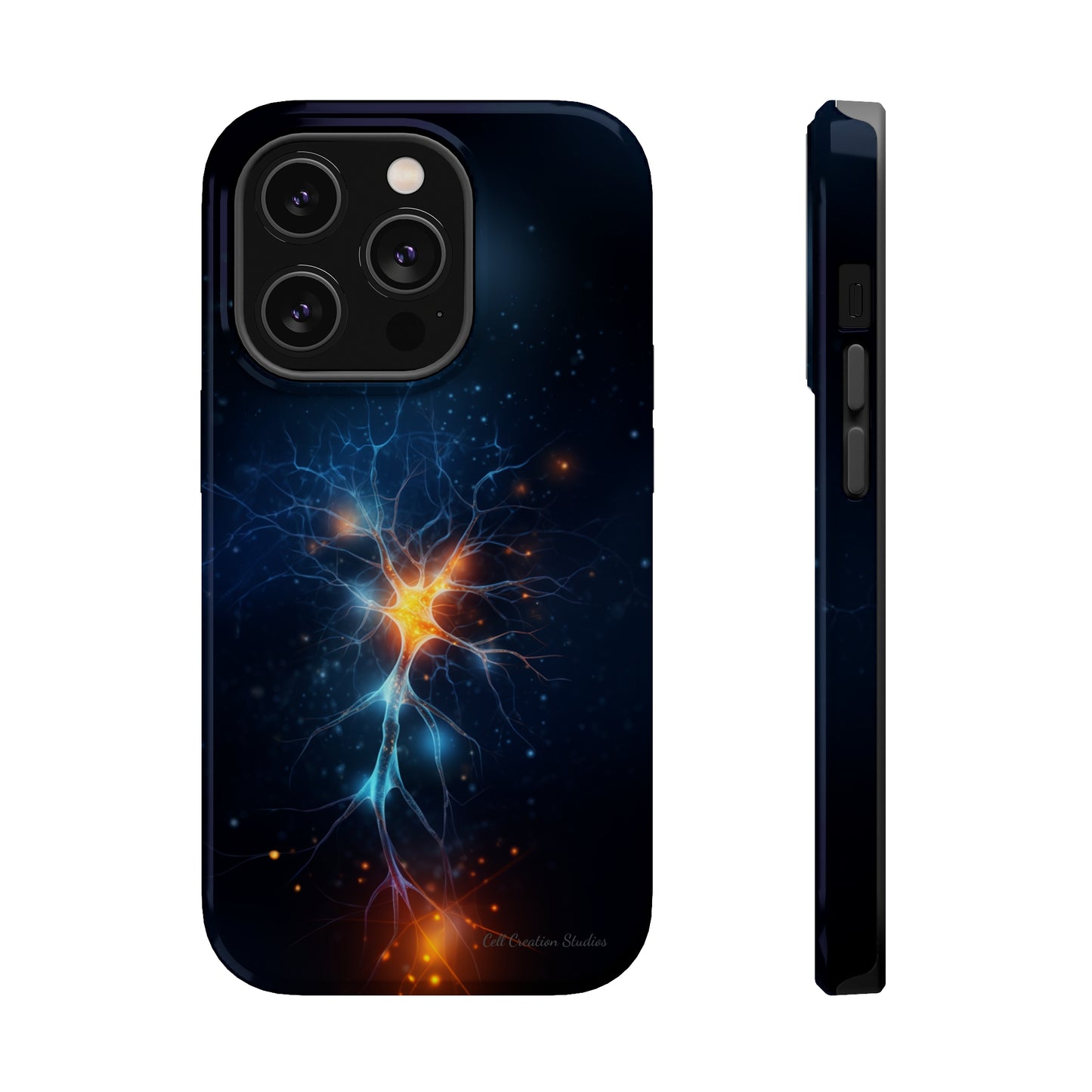 Introducing the "Luminous Neuron" Cell Phone Case – Illuminate Your Connection! -MagSafe Tough Cases