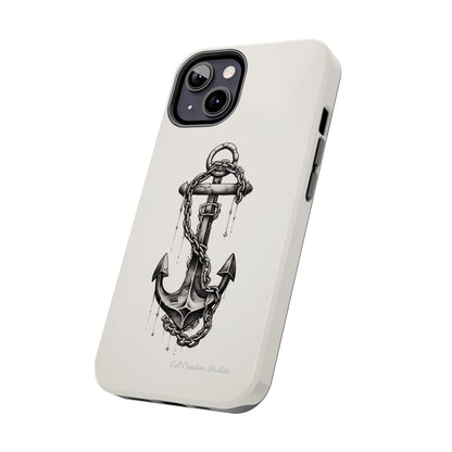 "Nautical Elegance Anchor" -Tough iPhone Cases