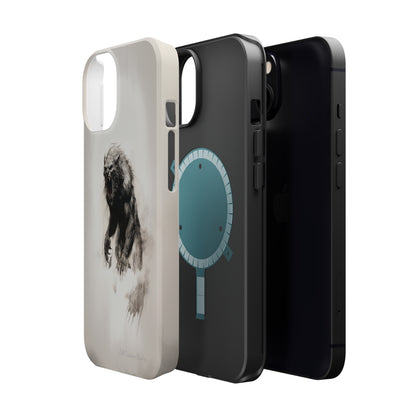 "Moonlit Shadow" Werewolf Sketch Cell Phone Case -MagSafe Tough Cases