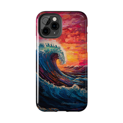 "Colorful Ocean Wave" Cell Phone Case -Tough Phone Cases