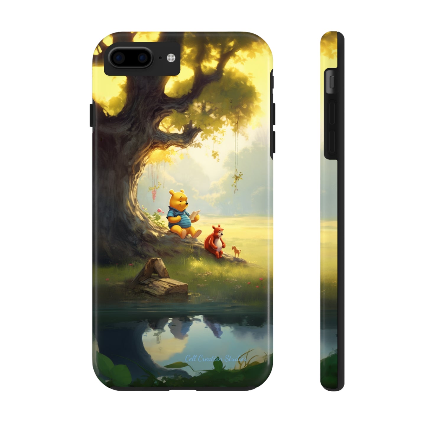 Introducing the "Winnie-The-Pooh Storytime" Cell Phone Case – A Nostalgic Journey with Friends -Tough Phone Cases