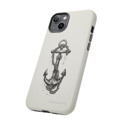 "Nautical Elegance Anchor" -Tough iPhone Cases