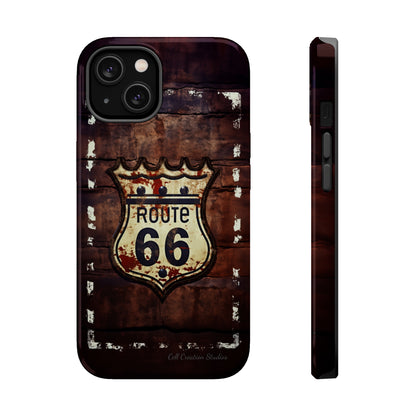 "Retro Route 66" Phone Case -MagSafe Tough Cases