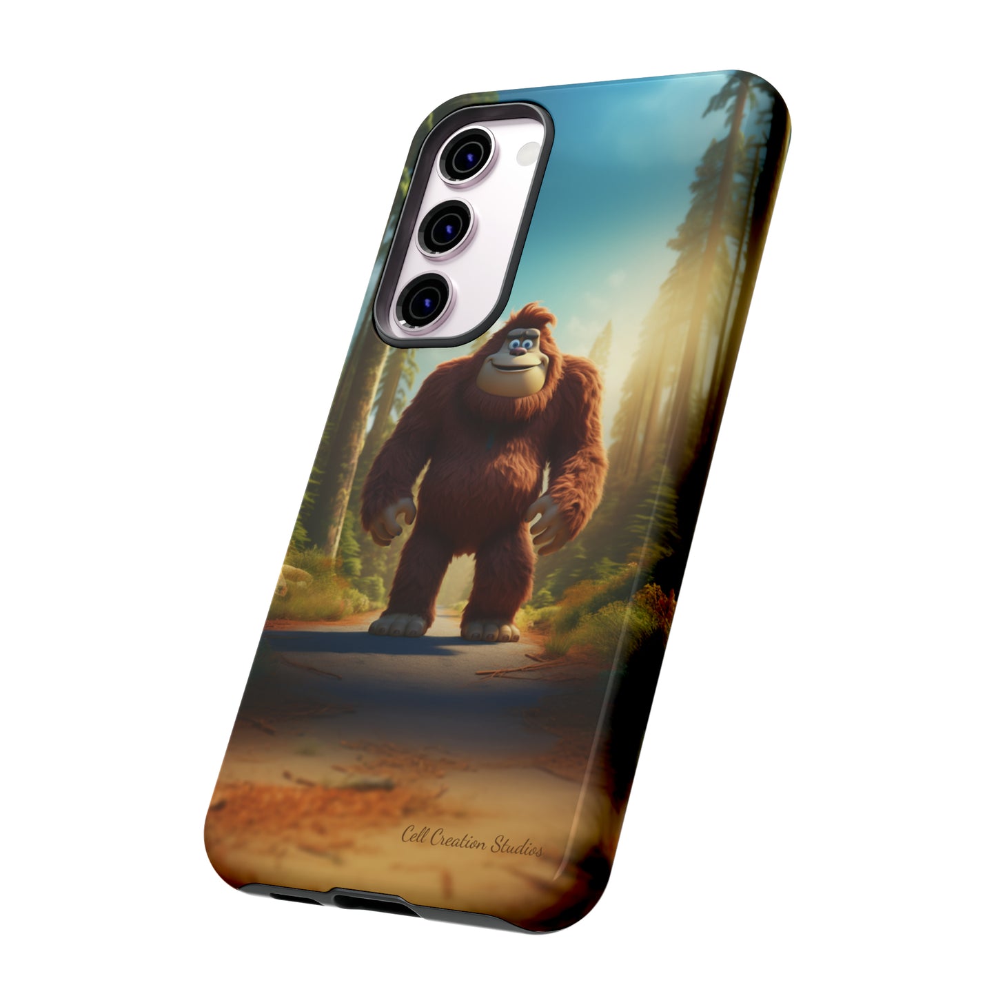 The "Trail Trekker" Bigfoot Cartoon Phone Case -Tough Cases