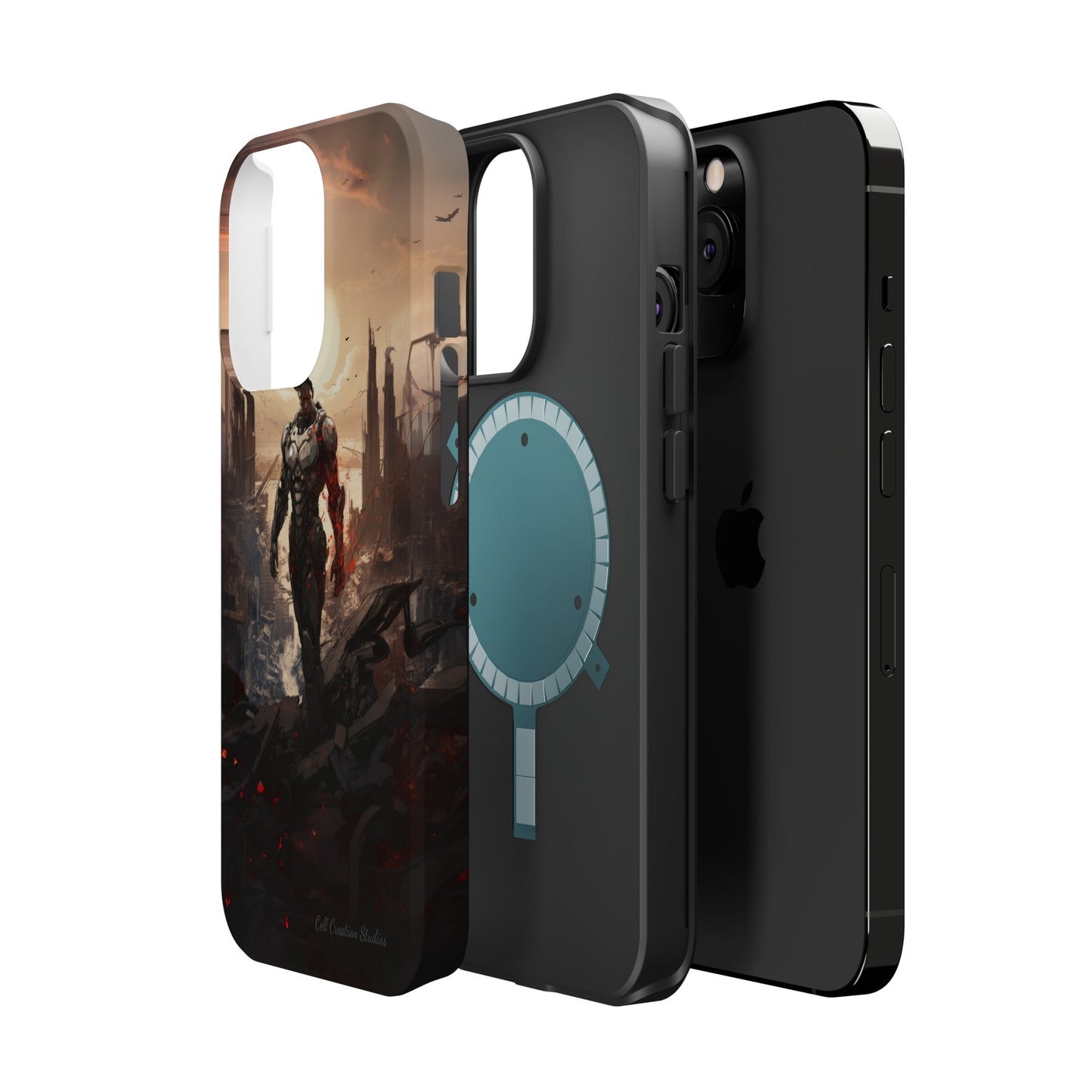 Introducing the "Cyber Guardian" Cell Phone Case – Embrace Futuristic Heroism -MagSafe Tough Cases