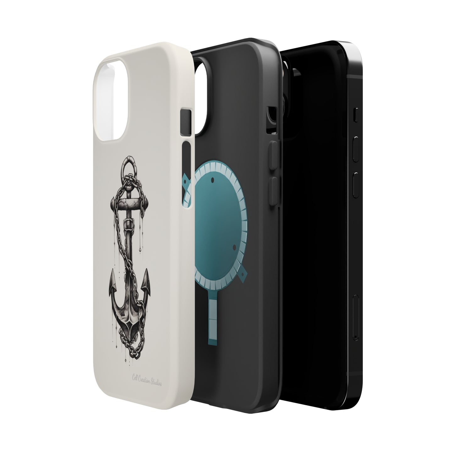 "Nautical Elegance Anchor" -MagSafe Tough iPhone Cases