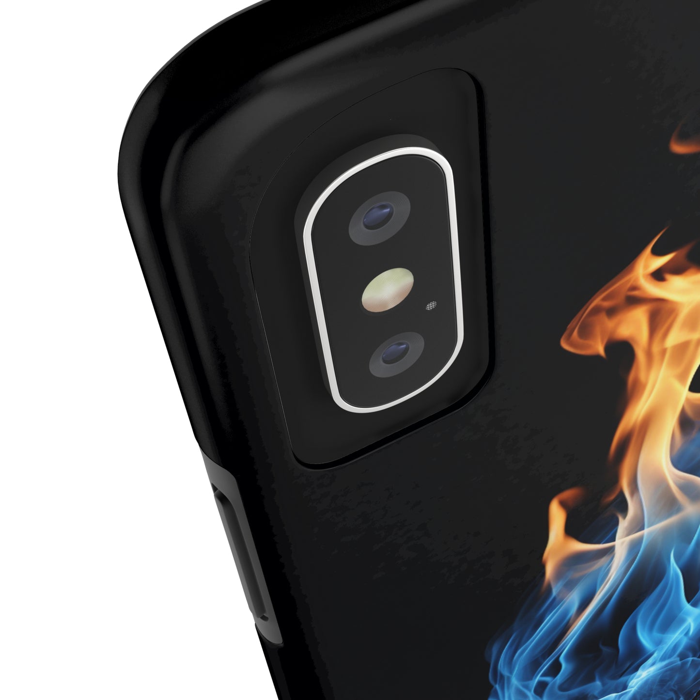 "Elegant Blue and Orange Flame" Phone Case: Ignite Your Style -Tough Phone Cases