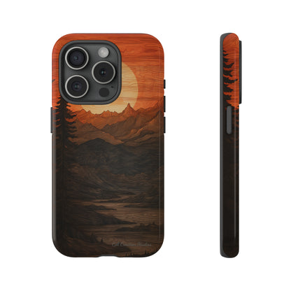 The "Sunset Mountains" Phone Case -Tough Cases