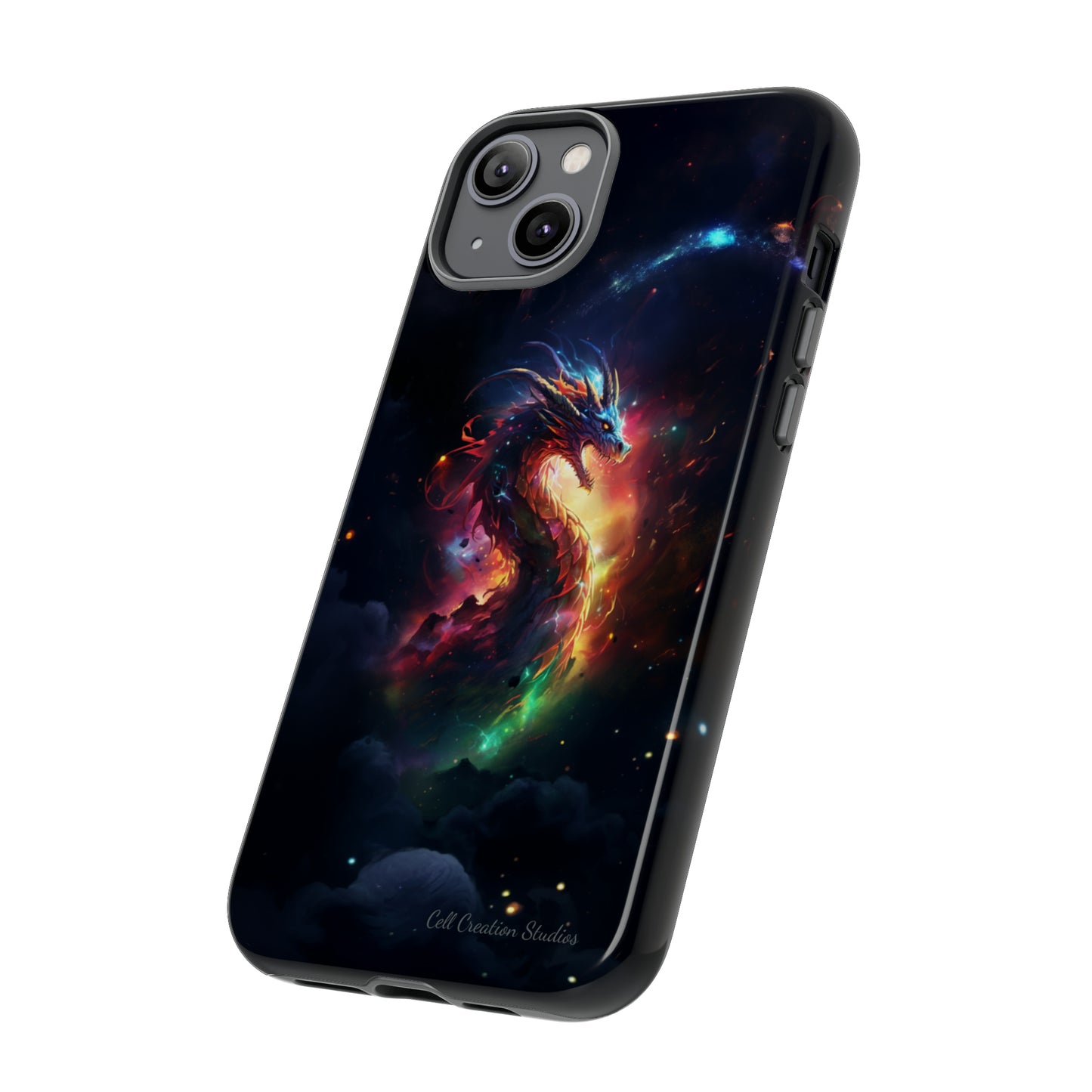 "Cosmic Dragon Unleashed" -Tough iPhone Cases