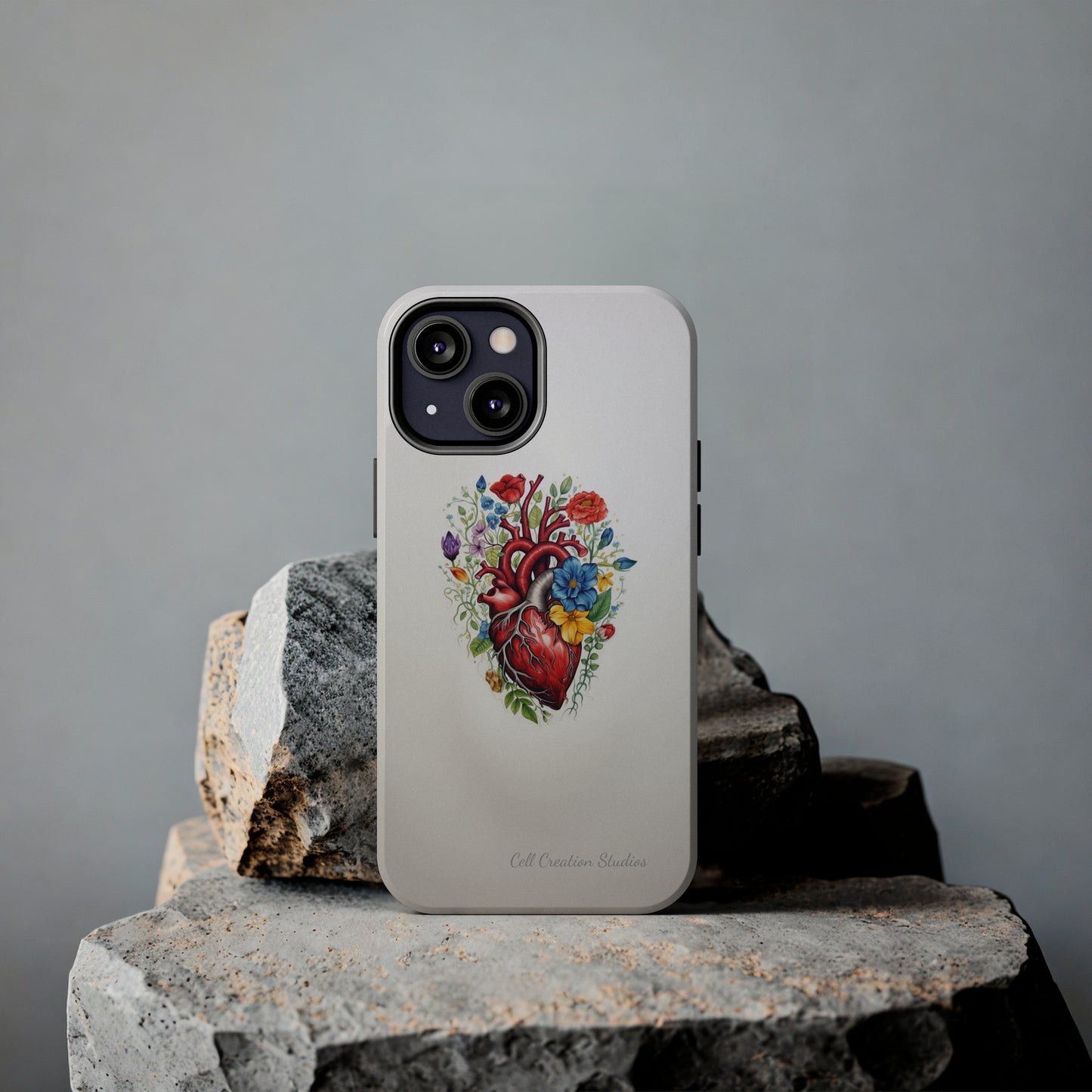 "Floral Heart Harmony" -Tough iPhone Cases