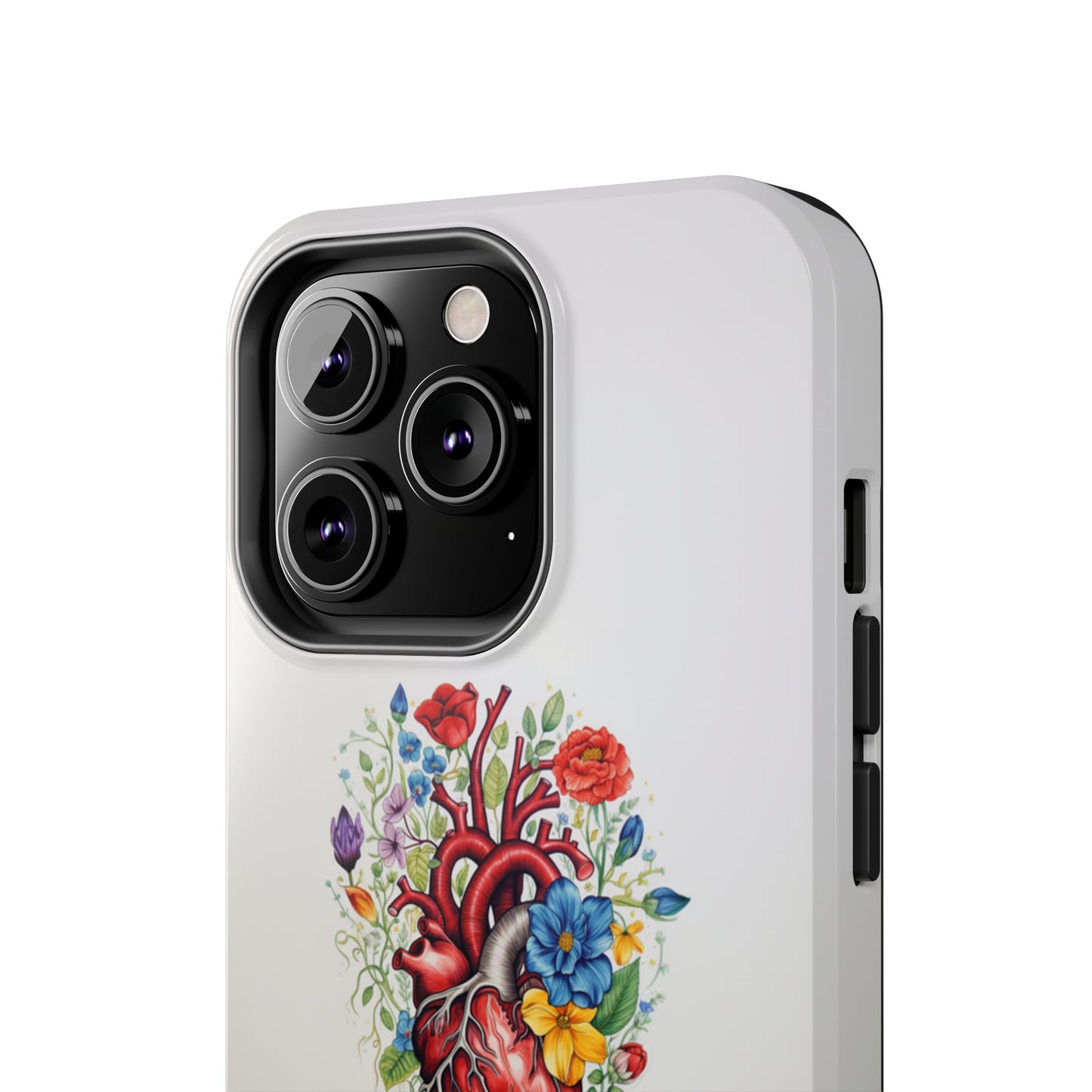 "Floral Heart Harmony" -Tough iPhone Cases