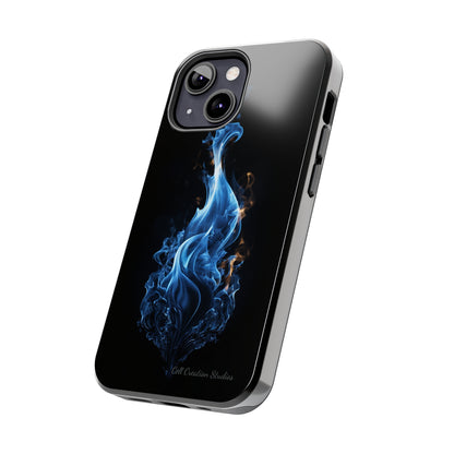 "Blue Flame" Phone Case: Ignite Your Style with Fiery Elegance -Tough Phone Cases