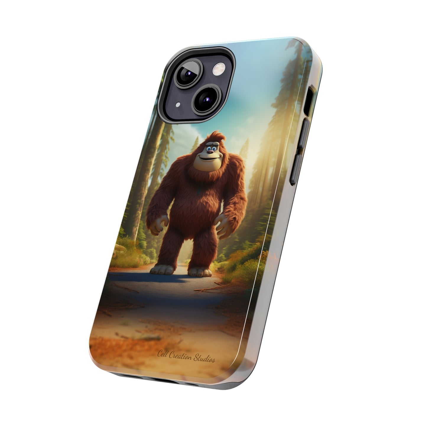 The "Trail Trekker" Bigfoot Cartoon Phone Case -Tough Phone Cases