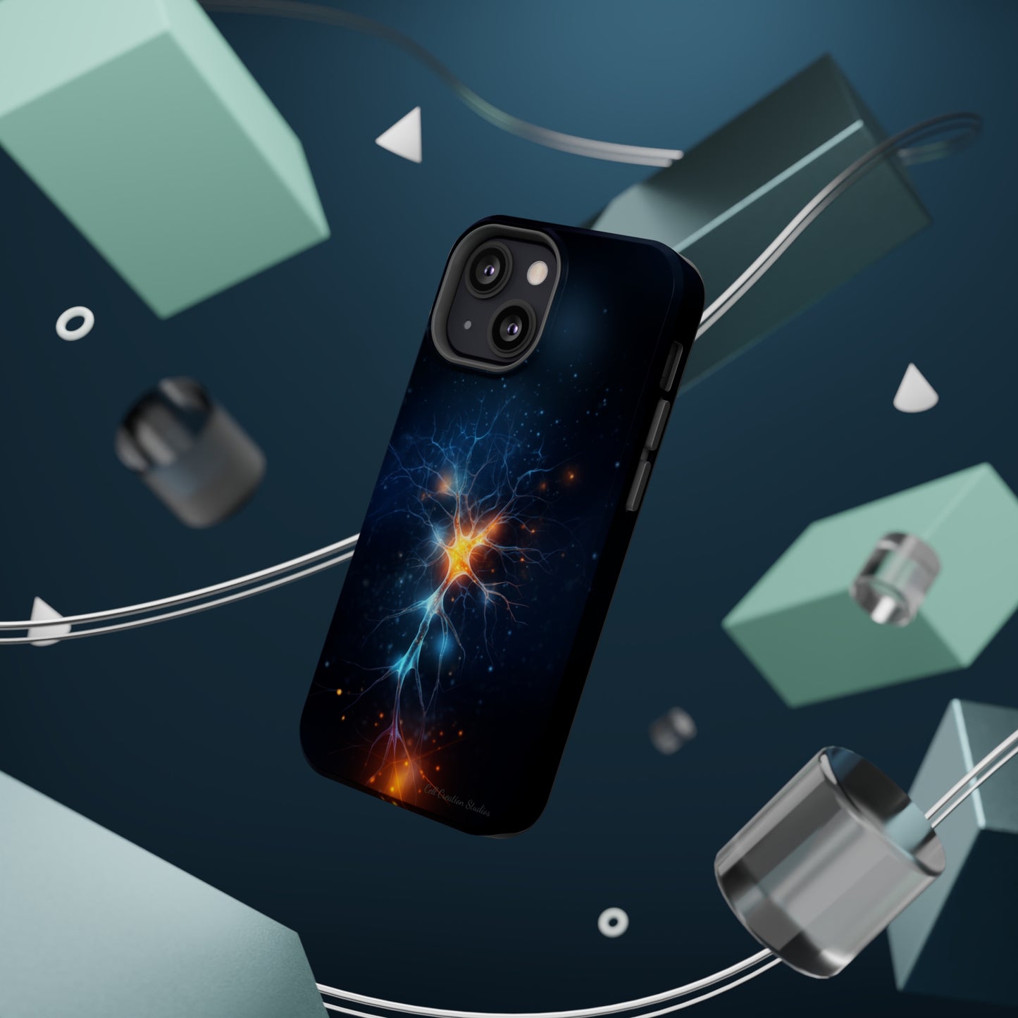 Introducing the "Luminous Neuron" Cell Phone Case – Illuminate Your Connection! -MagSafe Tough Cases