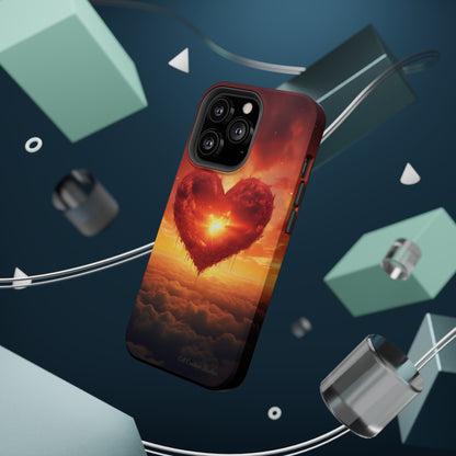 Introducing the "Sky-Heart Radiance" Cell Phone Case – Carry Love's Glow Everywhere You Go -MagSafe Tough Cases