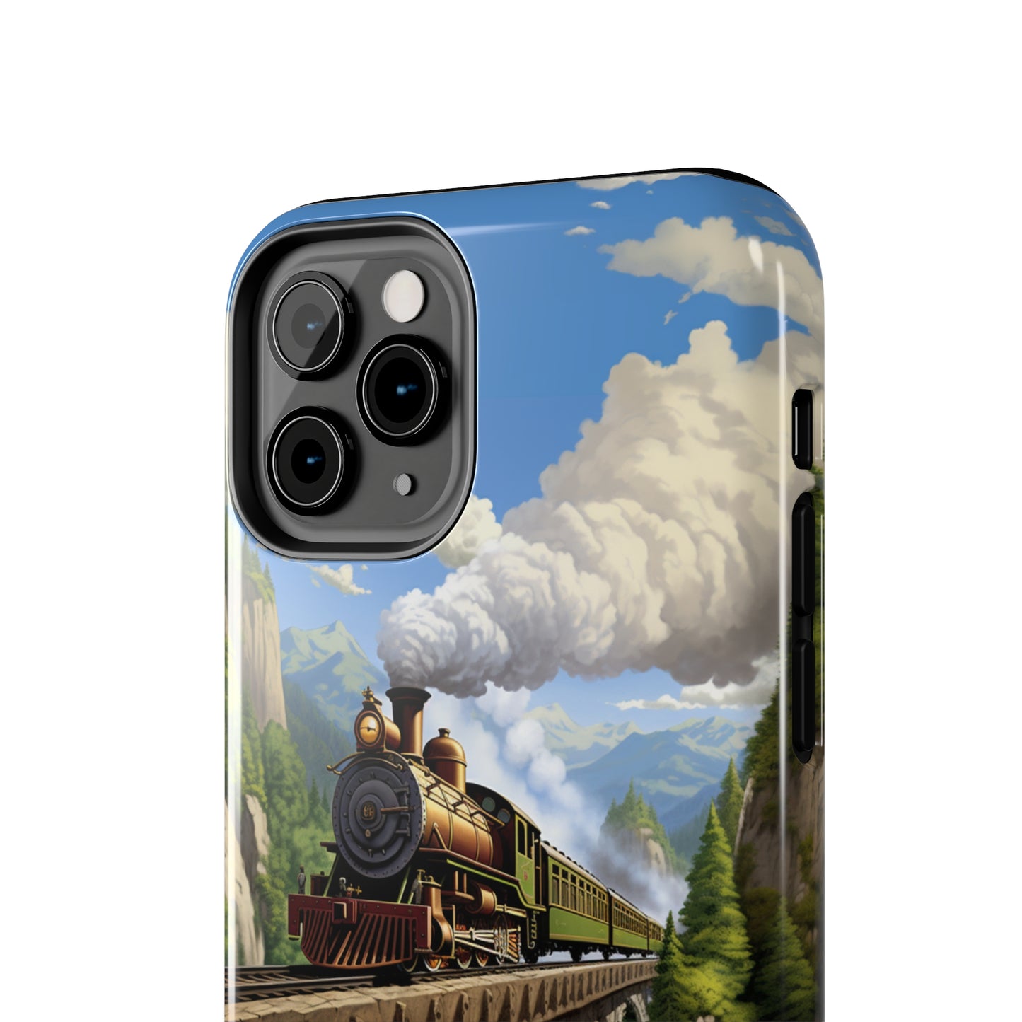 The "Scenic Mountain Train" Phone Case -Tough Phone Cases