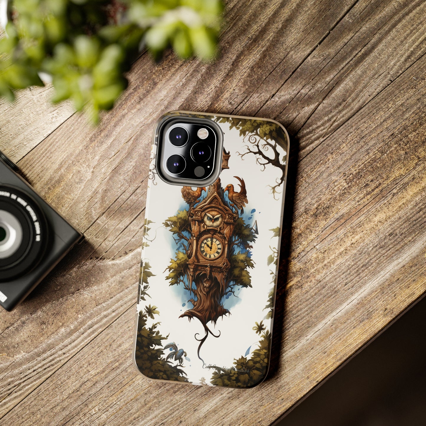 Introducing the "Timeless Charm Cuckoo Clock" Cell Phone Case – Embrace Vintage Elegance -Tough Phone Cases