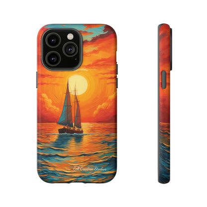 "Sailboat Sunset" - Tough iPhone Cases