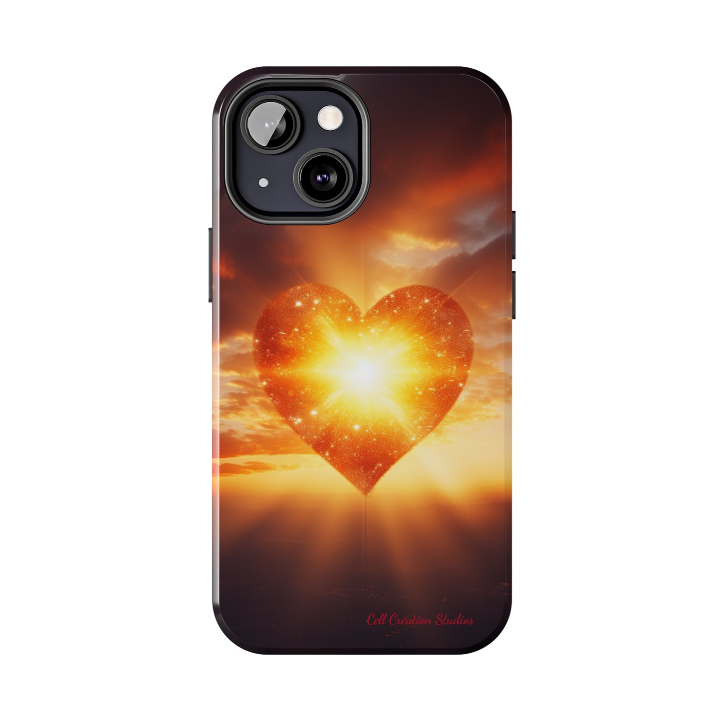 Introducing the "Sunlit Heart" Cell Phone Case – Embrace Love and Radiance -Tough Phone Cases