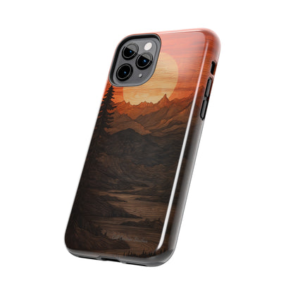 The "Sunset Mountains" Phone Case -Tough Phone Cases