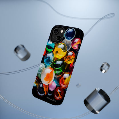 Introducing the "Vibrant Marbles Mosaic" Cell Phone Case – Carry a Kaleidoscope of Colors! -MagSafe Tough Cases