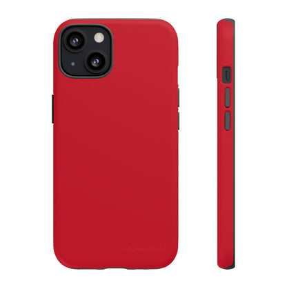 "Bold Crimson Shield" -Tough iPhone Cases