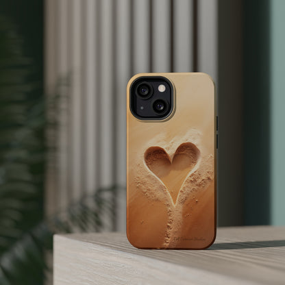 "Eternal Love: Sand Heart" Cell Phone Case -MagSafe Tough Cases