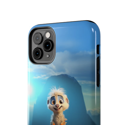 Introducing the "Mountain Explorer Buddy" Cell Phone Case – Embark on Adventures with an Animated Cute Animal -Tough Phone Cases