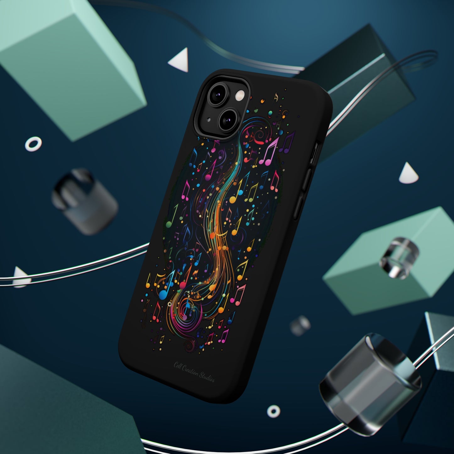 Elevate Your Style and Passion for Music with Our "Harmonious Notes" Cell Phone Case -MagSafe Tough Cases