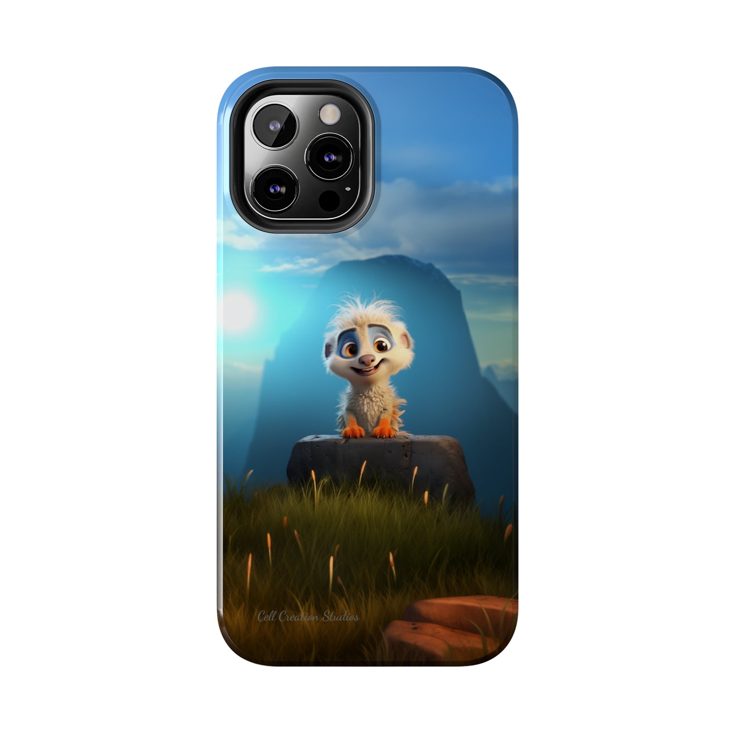 Introducing the "Mountain Explorer Buddy" Cell Phone Case – Embark on Adventures with an Animated Cute Animal -Tough Phone Cases