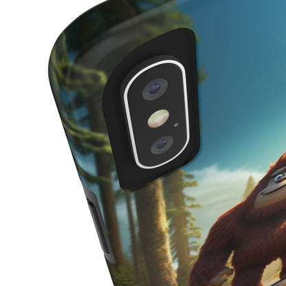 The "Trail Trekker" Bigfoot Cartoon Phone Case -Tough Phone Cases