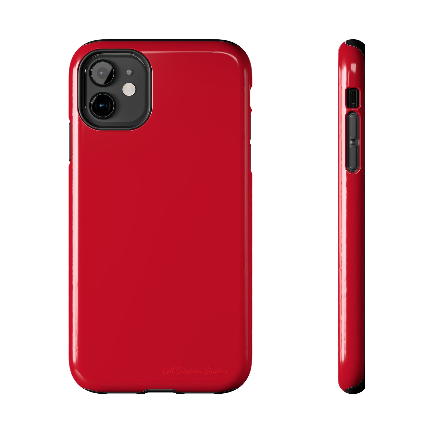 "Bold Crimson Shield" -Tough iPhone Cases