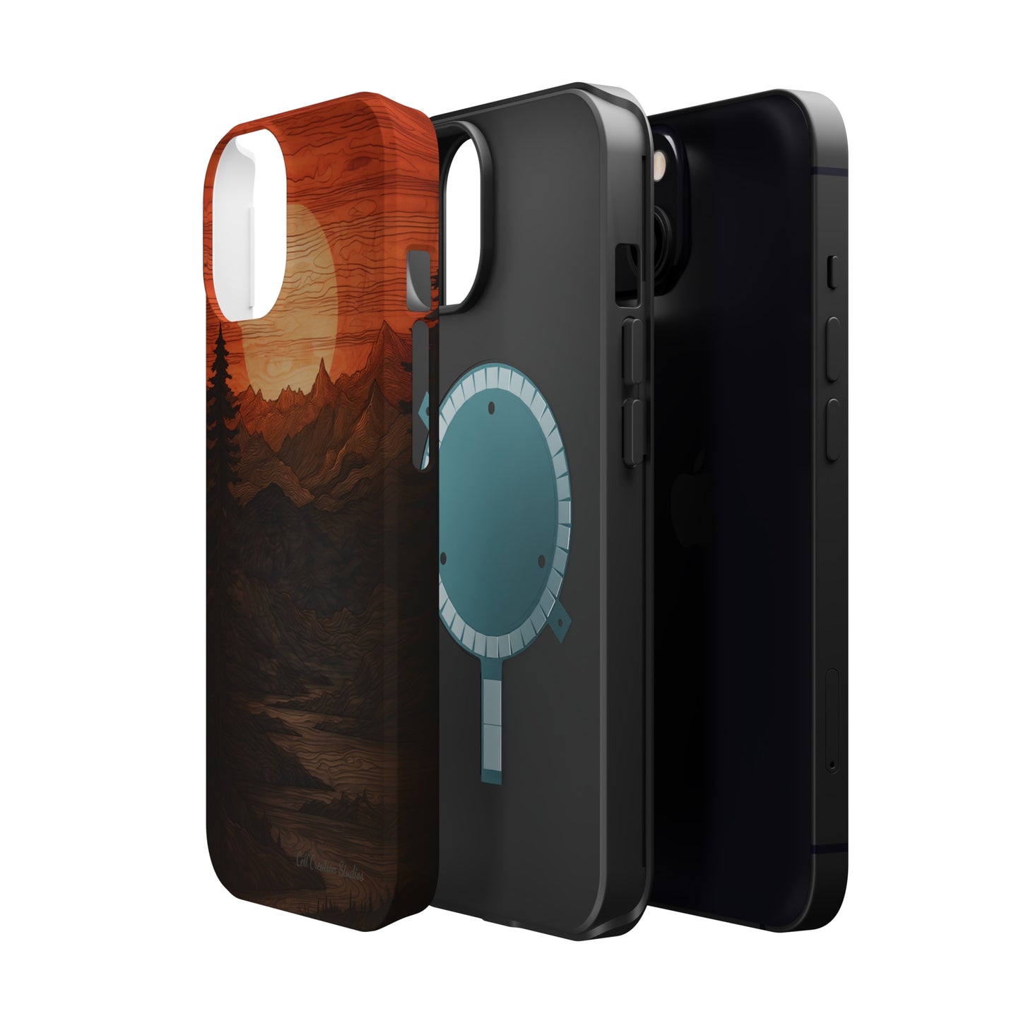 The "Sunset Mountains" Phone Case -MagSafe Tough Cases