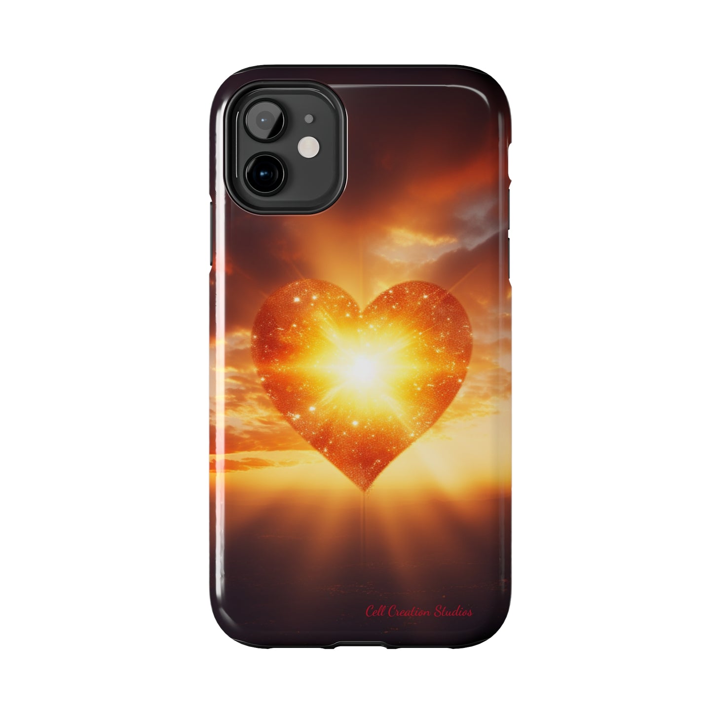 Introducing the "Sunlit Heart" Cell Phone Case – Embrace Love and Radiance -Tough Phone Cases