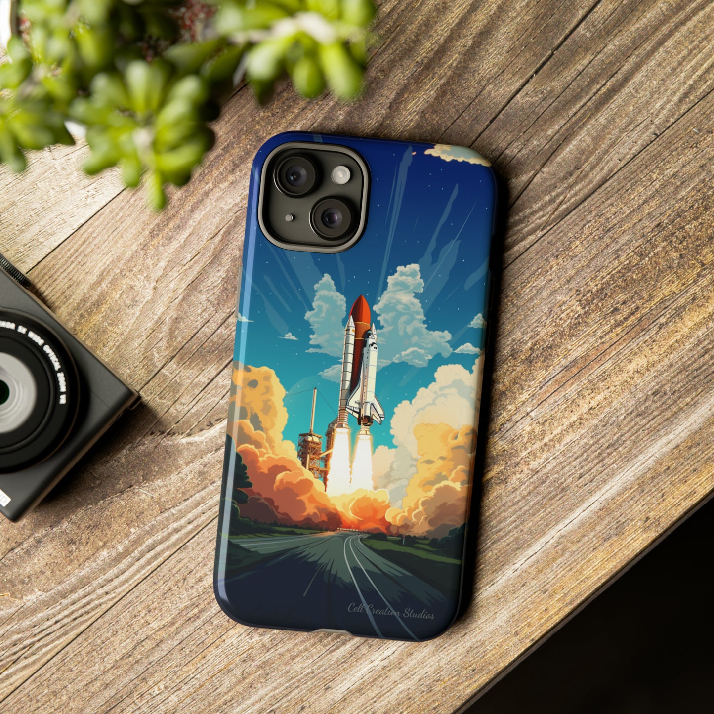 Introducing the "NASA Space Shuttle Launch" Cell Phone Case - Elevate Your Style to New Heights -Tough Cases