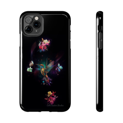 Introducing the "Floral Harmony Hummingbird" Cell Phone Case – Where Elegance Meets Nature -Tough Phone Cases