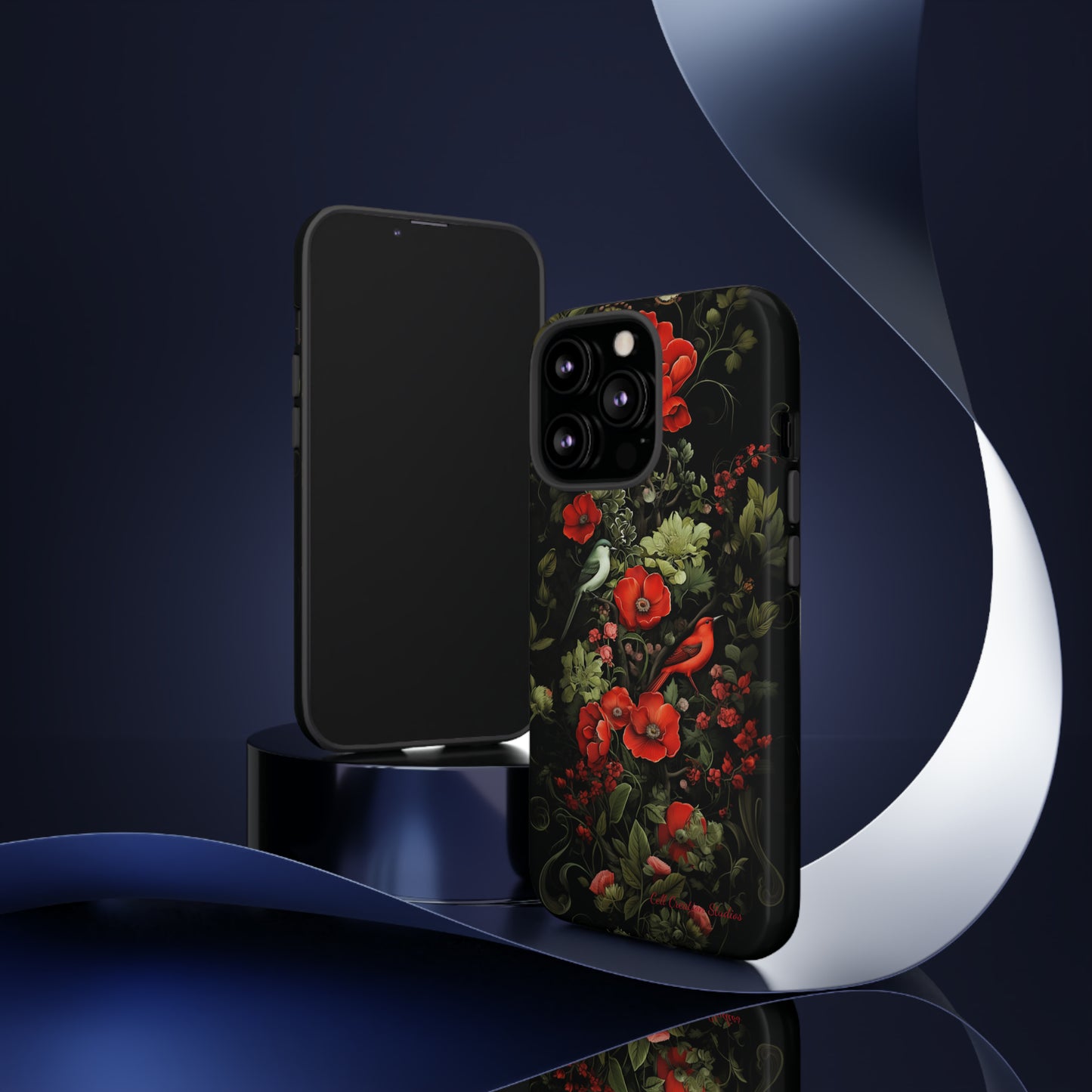 "Floral Serenade Elegance" -Tough iPhone Cases