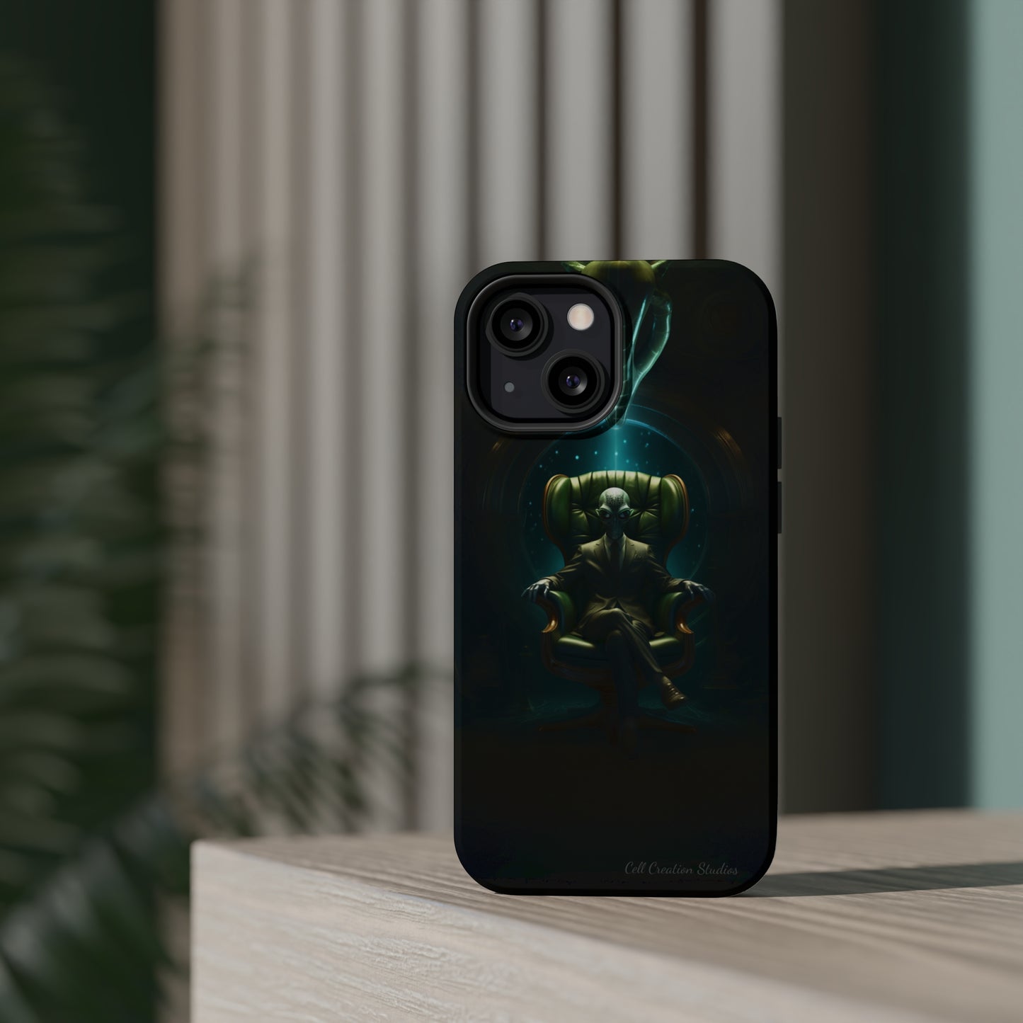 Introducing the "Galactic Advisor" Cell Phone Case - Embrace Alien Wisdom -MagSafe Tough Cases