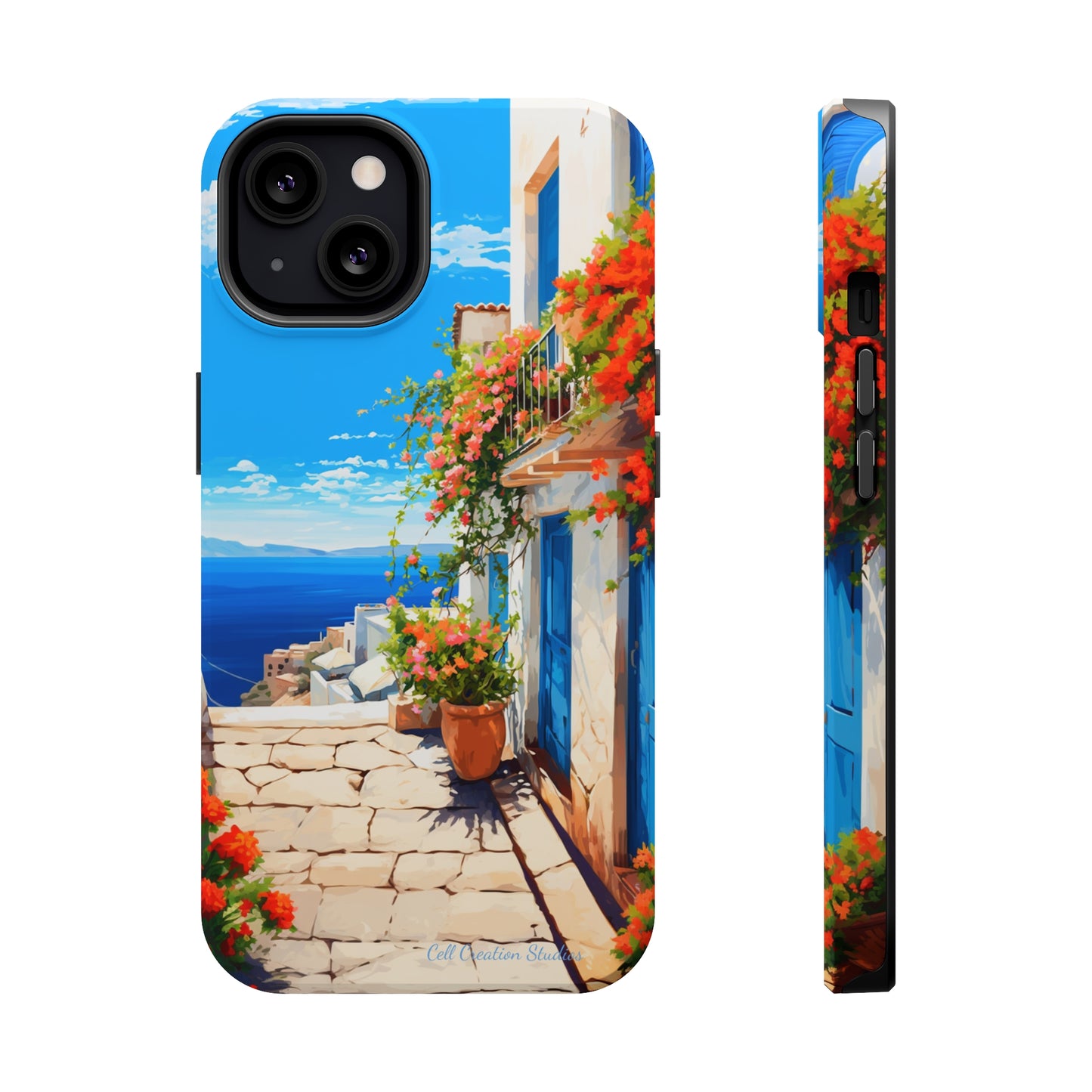 "Mediterranean Bliss Horizon" -MagSafe Tough iPhone Cases