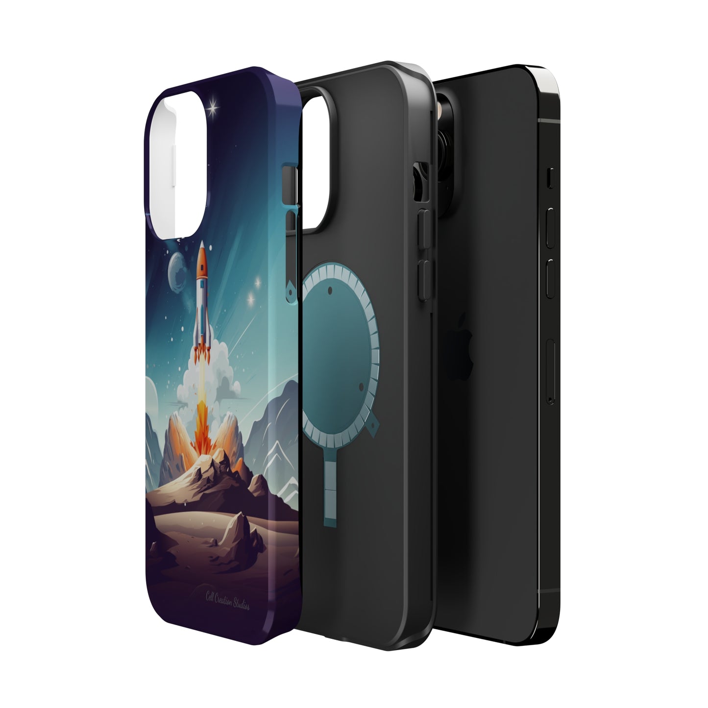 Introducing our "Galactic Odyssey" Cell Phone Case – Launch Your Device into Adventure -MagSafe Tough Cases